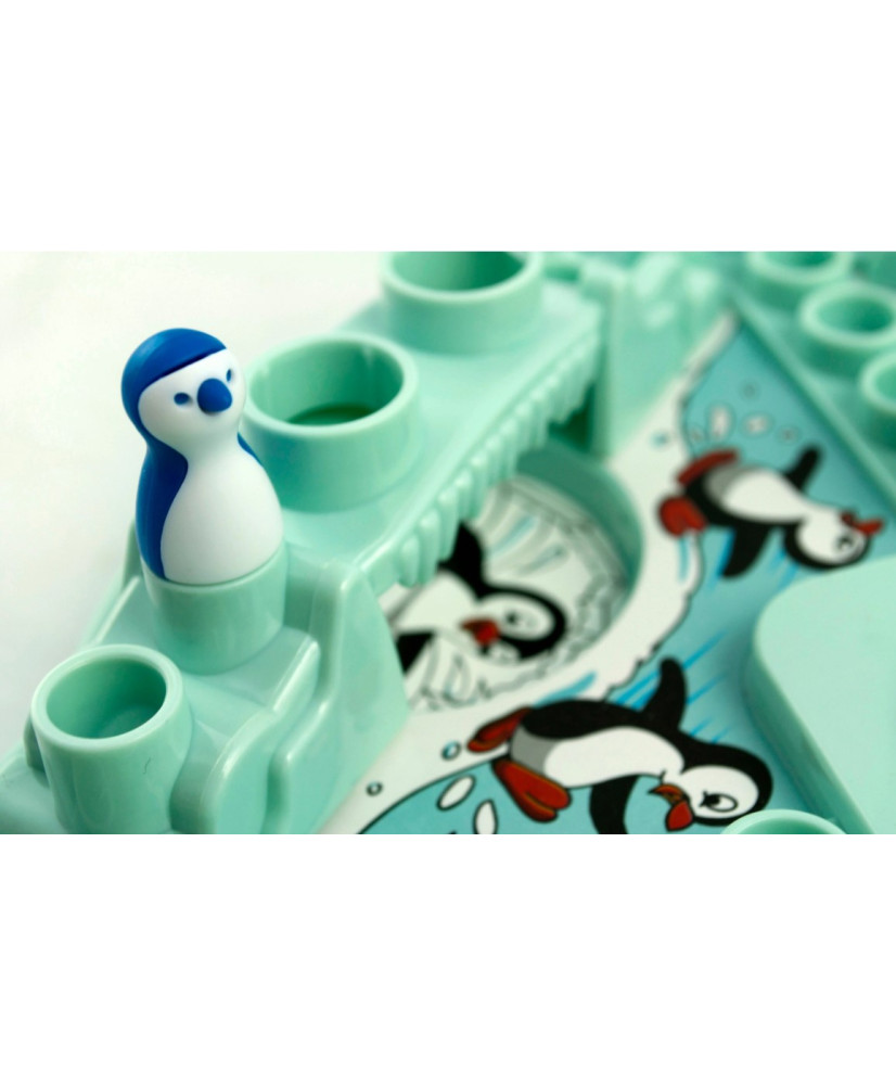 Family game penguin race ice chinaman