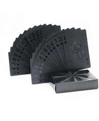 Plastic playing cards black