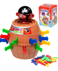 Crazy Pirate barrel arcade game Stab the pirate 9 x 9 x 12.5 cm