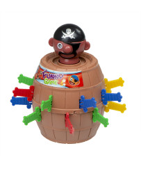Crazy Pirate barrel arcade game Stab the pirate 9 x 9 x 12.5 cm