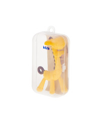 Silicone teething teether yellow giraffe