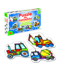 ALEXANDER Mīklu puzle maziem bērniem - celtniecības mašīnas