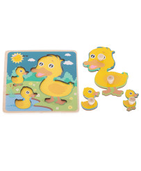 Wooden puzzle duck duck puzzle