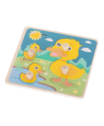 Wooden puzzle duck duck puzzle