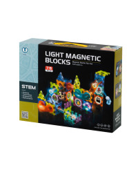 Magnetic blocks marble ball track glowing 75el