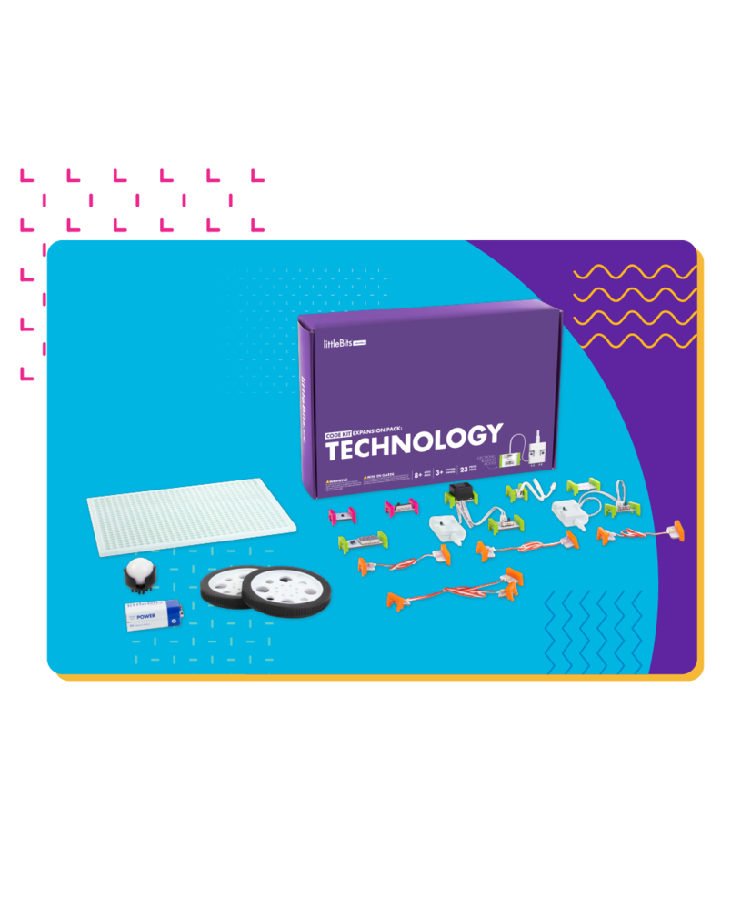 littleBits koda komplekta paplašināšanas pakotne: tehnoloģija
