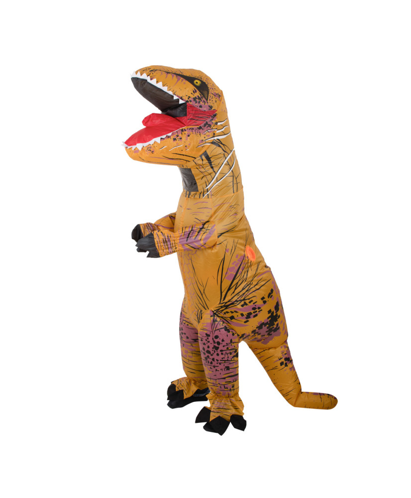 T-REX Hiiglaslik pruun täispuhutav dinosaurusekostüüm 1.5-1.9m