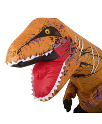Inflatable dinosaur costume T-REX Giant brown 1.5-1.9m