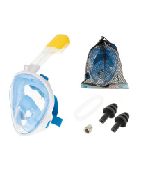 Full folding snorkel mask S/M blue