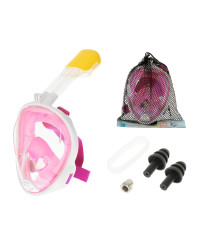 Full folding snorkel mask S/M pink