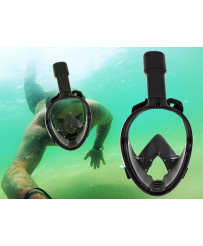 Pilnībā saliekama snorkelēšanas maska L/XL melna