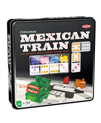 Tactic Board Game  Mexican Train - Tin Box