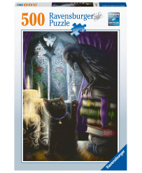 Ravensburger puzzle 500 pc Black Cat and Raven