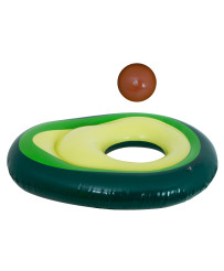 Inflatable swimming mattress with avocado ball with seed 150cm XL