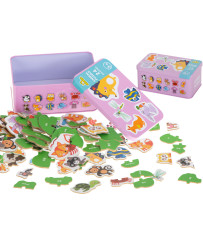 Puzzle in a can animals 24 puzzles
