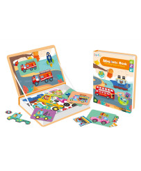 Magnetic means of transportation puzzle