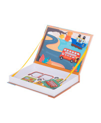 Magnetic means of transportation puzzle