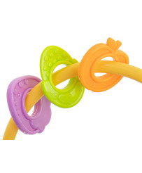 Sensory rattle teether for toddler turquoise