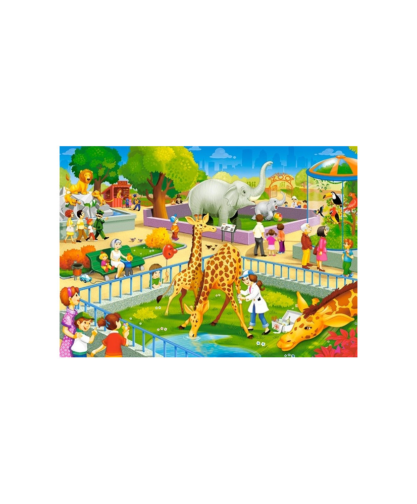 CASTORLAND Puzzle 60el. Zooloģiskā dārza apmeklējums