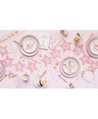 Banner for baby shower bright pink 290x16.5 cm