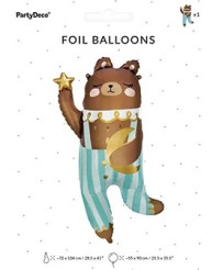 Teddy Bear foil balloon 72x104cm