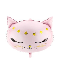 Foil balloon Kitten pink 48x36cm