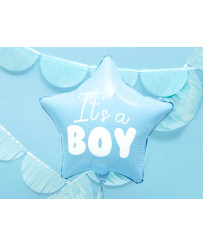 Folijas balons "Tas ir zēns" zvaigzne zils 48cm