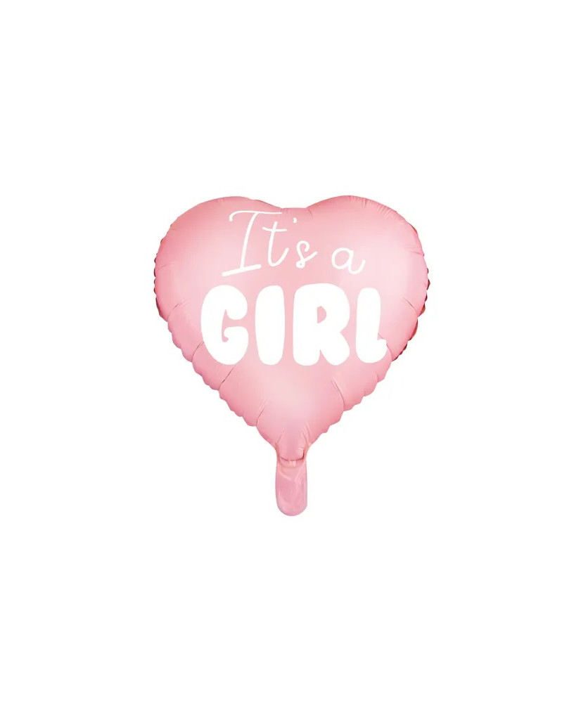 "Tā ir meitene" folijas balons sirds rozā 48cm