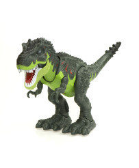 T-REX electronic dinosaur walks roars green