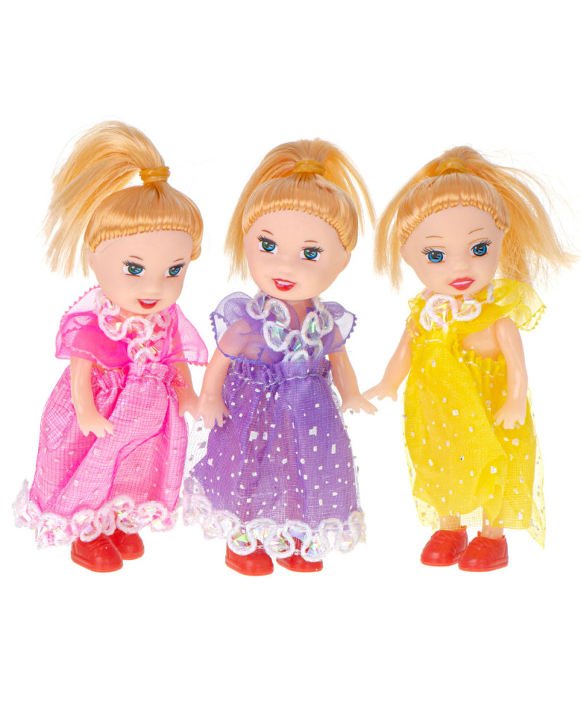 Dolls dolls for dollhouse set of 3pcs 10cm