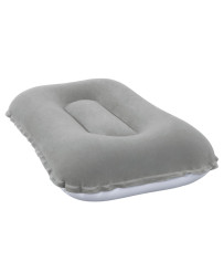 BESTWAY 67121 Travel inflatable pillow velour grey