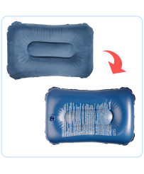 BESTWAY 67121 Travel inflatable velour cushion navy blue