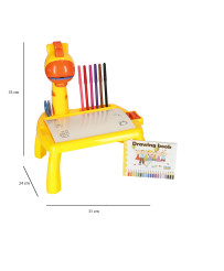 Projector projector drawing table giraffe yellow
