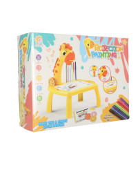 Projector projector drawing table giraffe yellow
